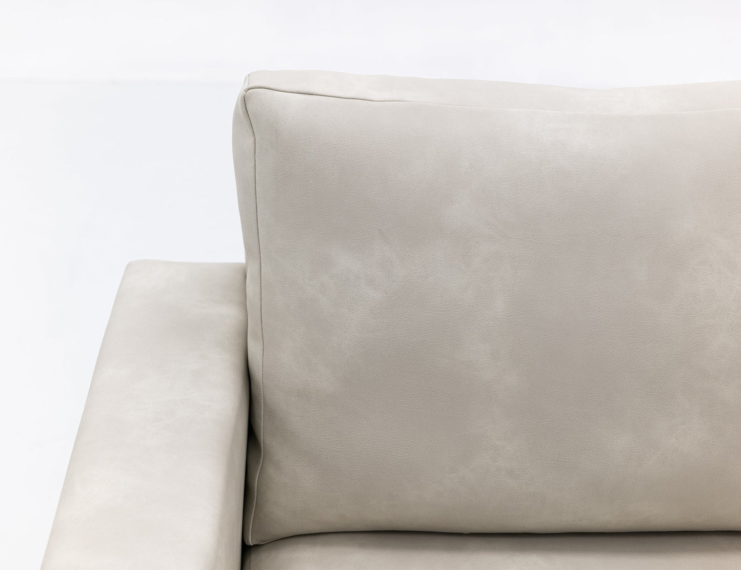 Metal & Wood Base, Armchair - Opal Beige