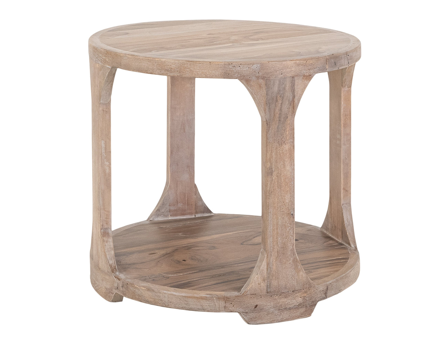 1 Shelf, End Table - Ivory White