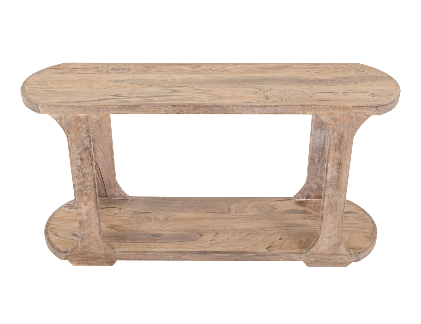 1 Shelf, Sofa Table - Ivory White