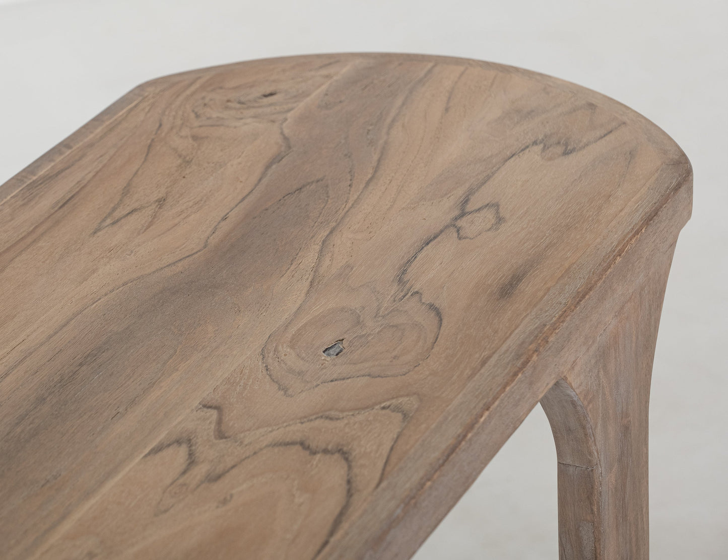 1 Shelf, Sofa Table - Ivory White