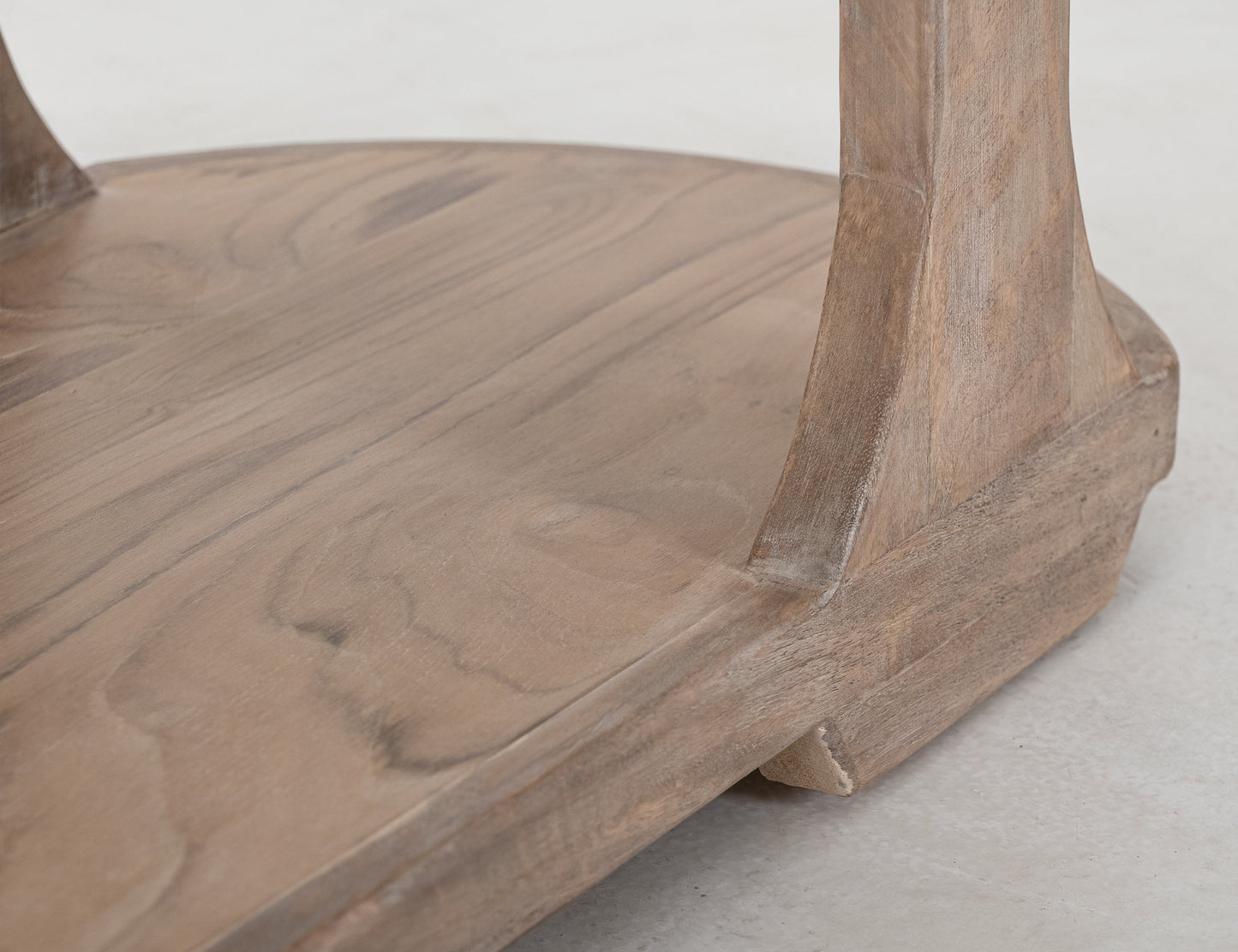 1 Shelf, Sofa Table - Ivory White