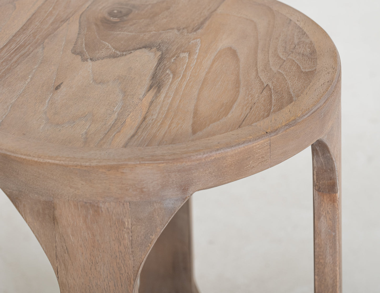 1 Shelf, End Table - Ivory White