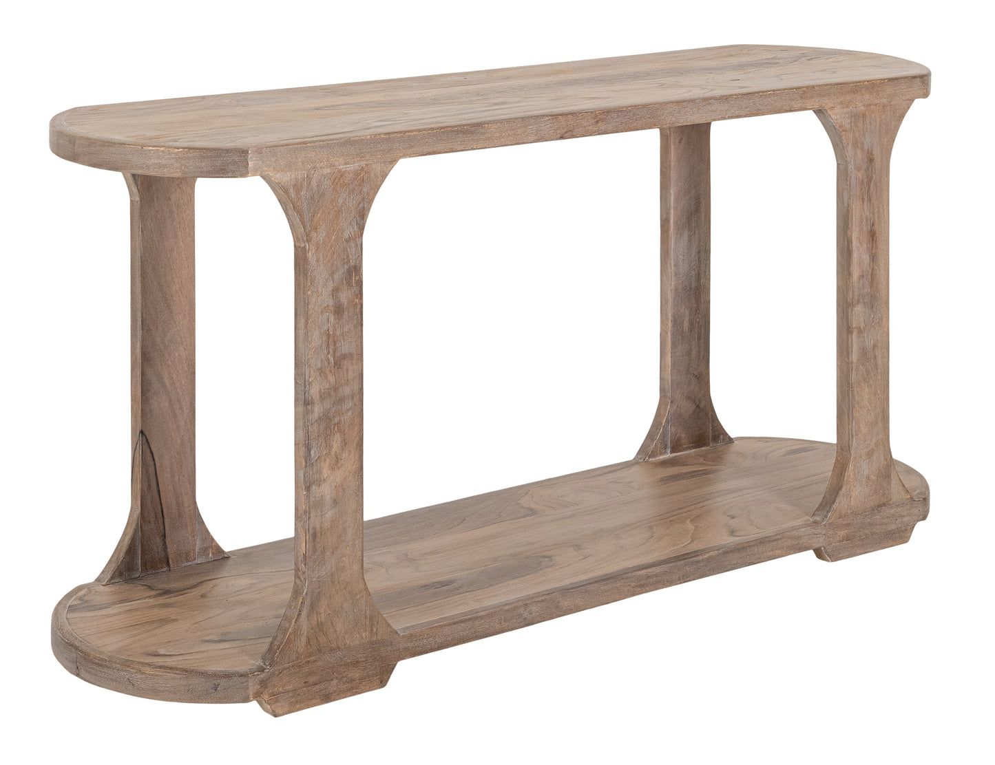 1 Shelf, Sofa Table - Ivory White