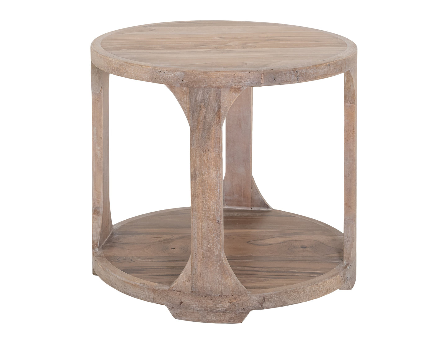 1 Shelf, End Table - Ivory White