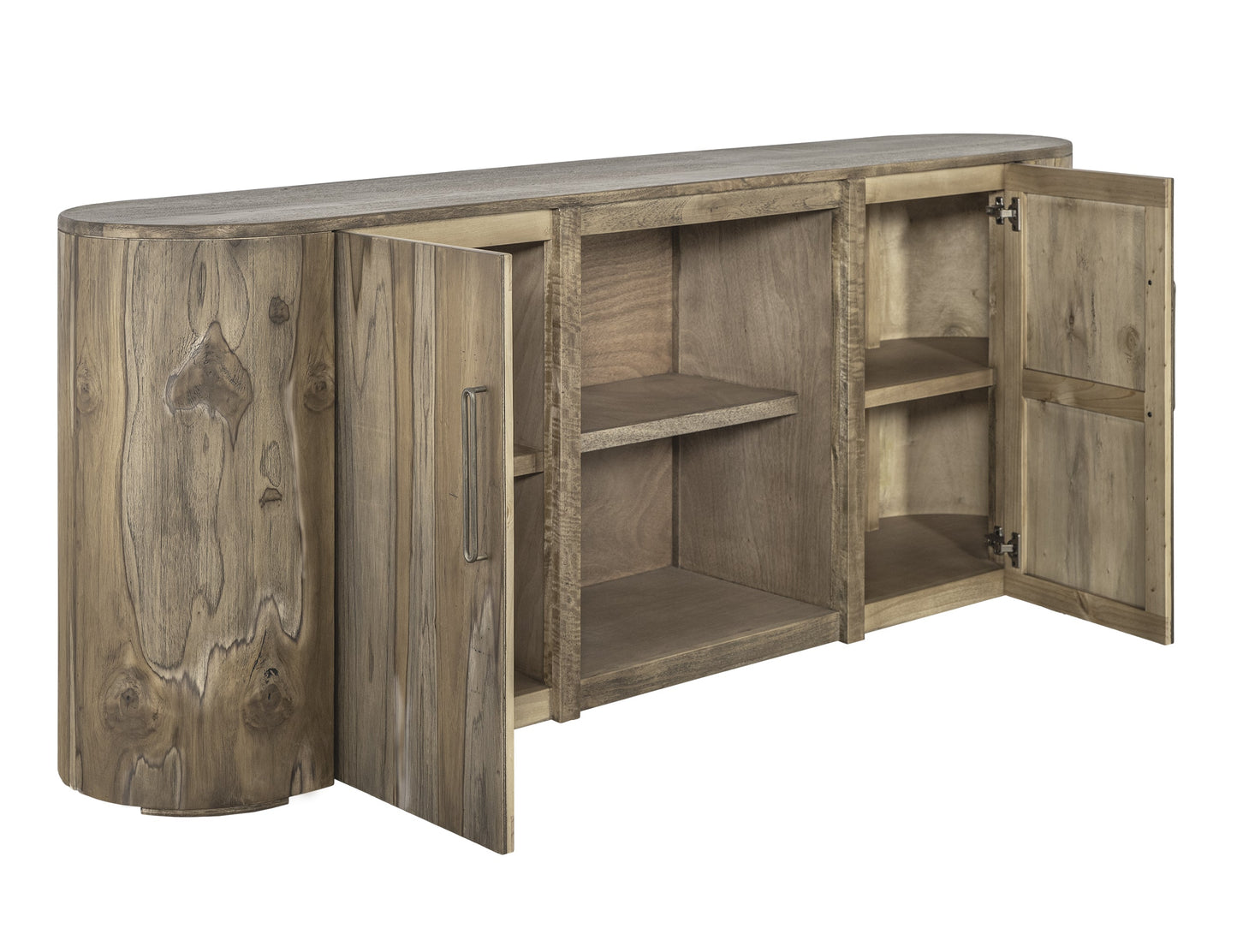 2 Door, TV Stand 80 - Ivory White