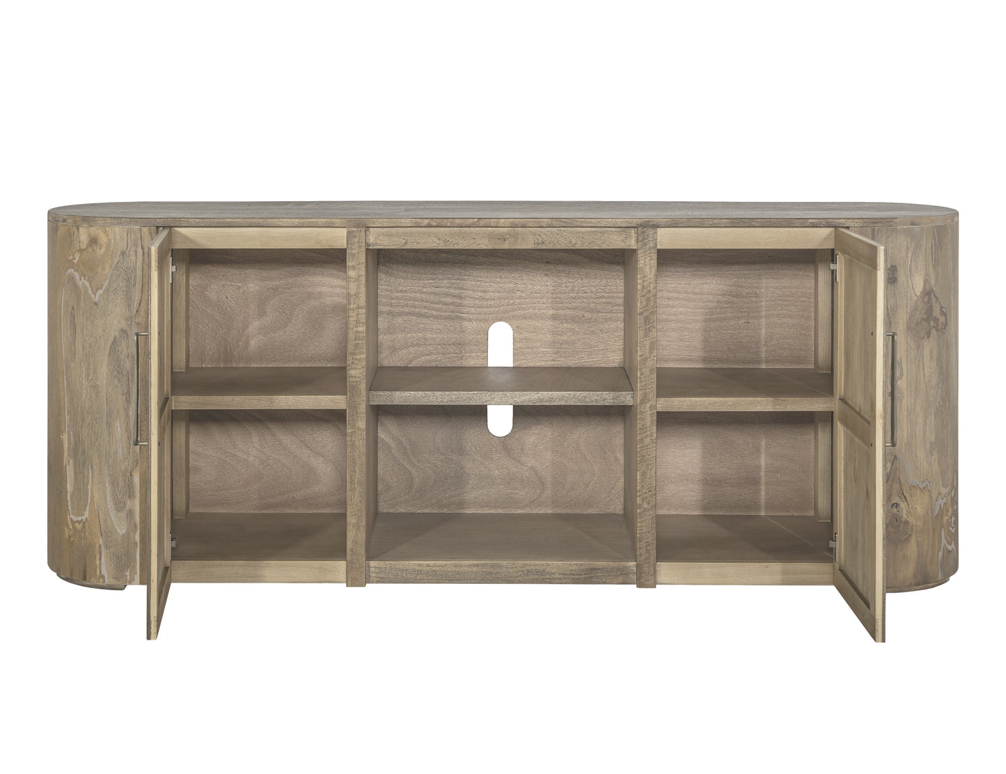 2 Door, TV Stand 80 - Ivory White