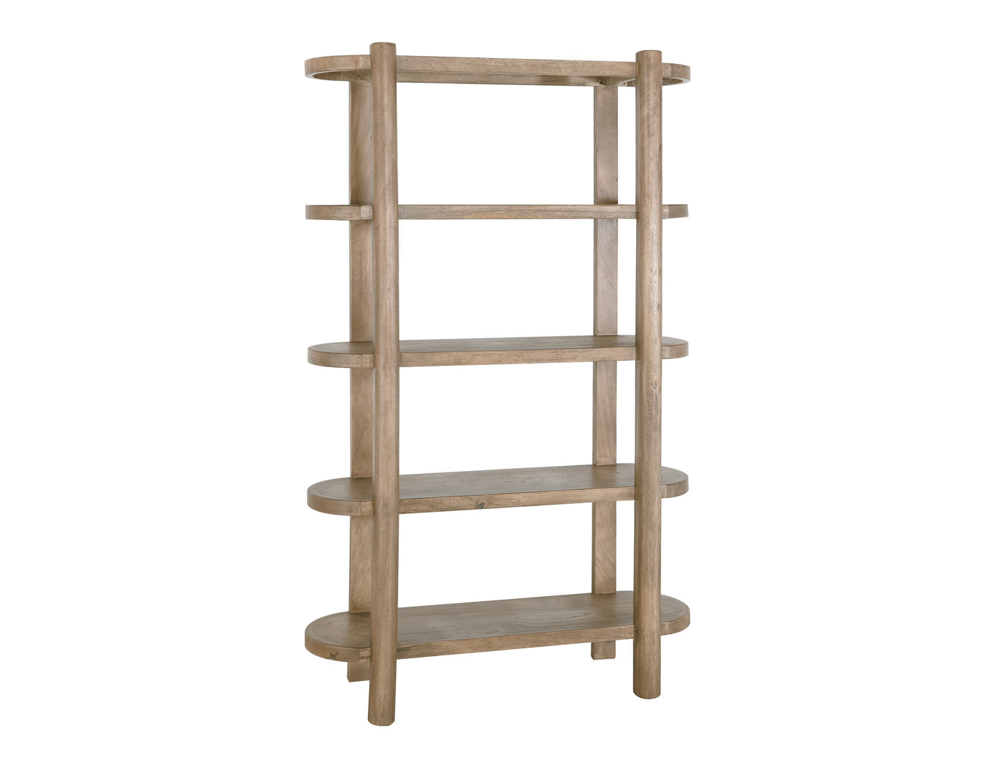 4 Shelves, Bookcase - Ivory White
