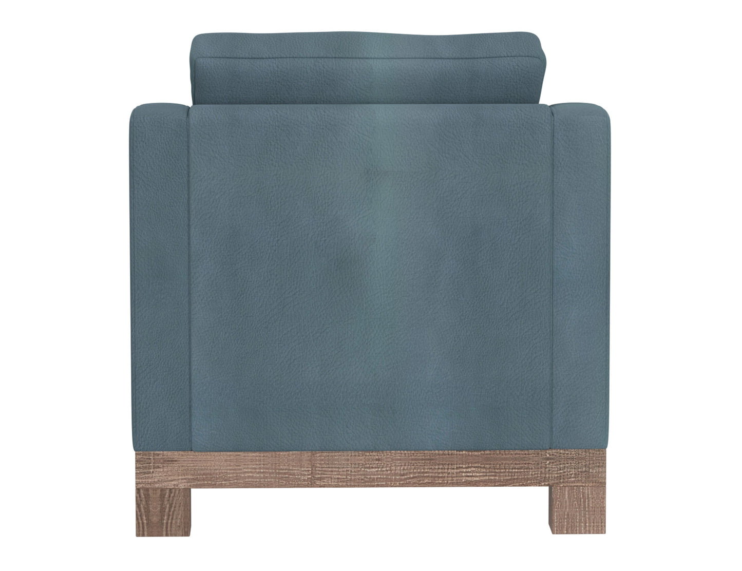 Wooden Frame & Base, Armchair - Slate Blue