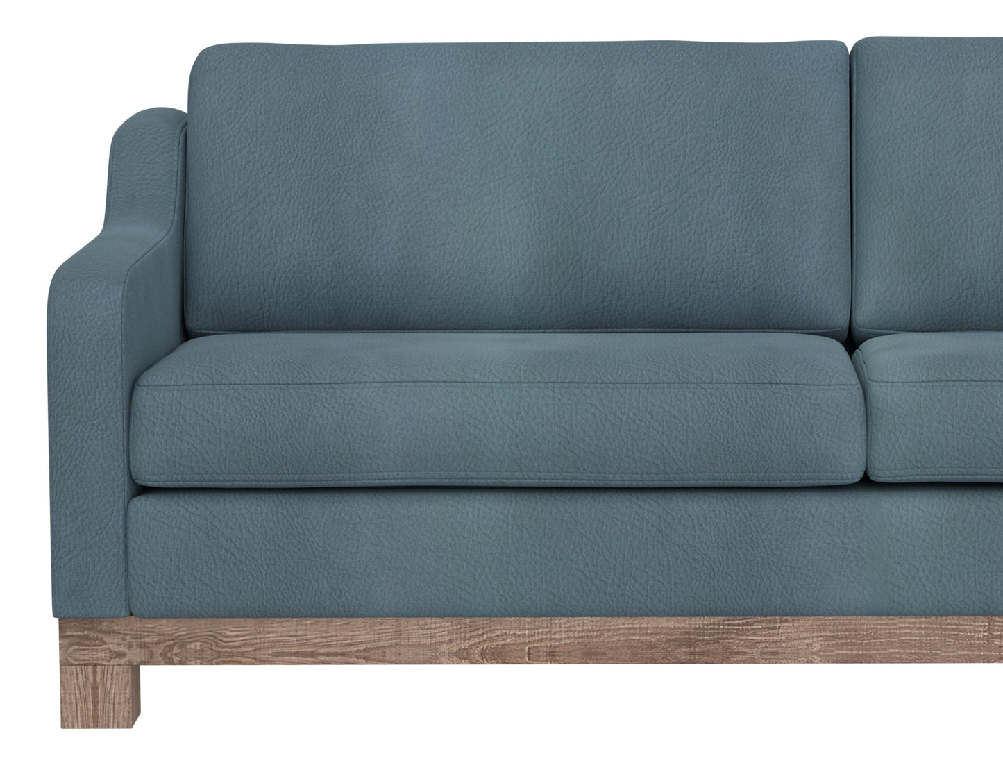 Wooden Frame & Base, Loveseat - Slate Blue