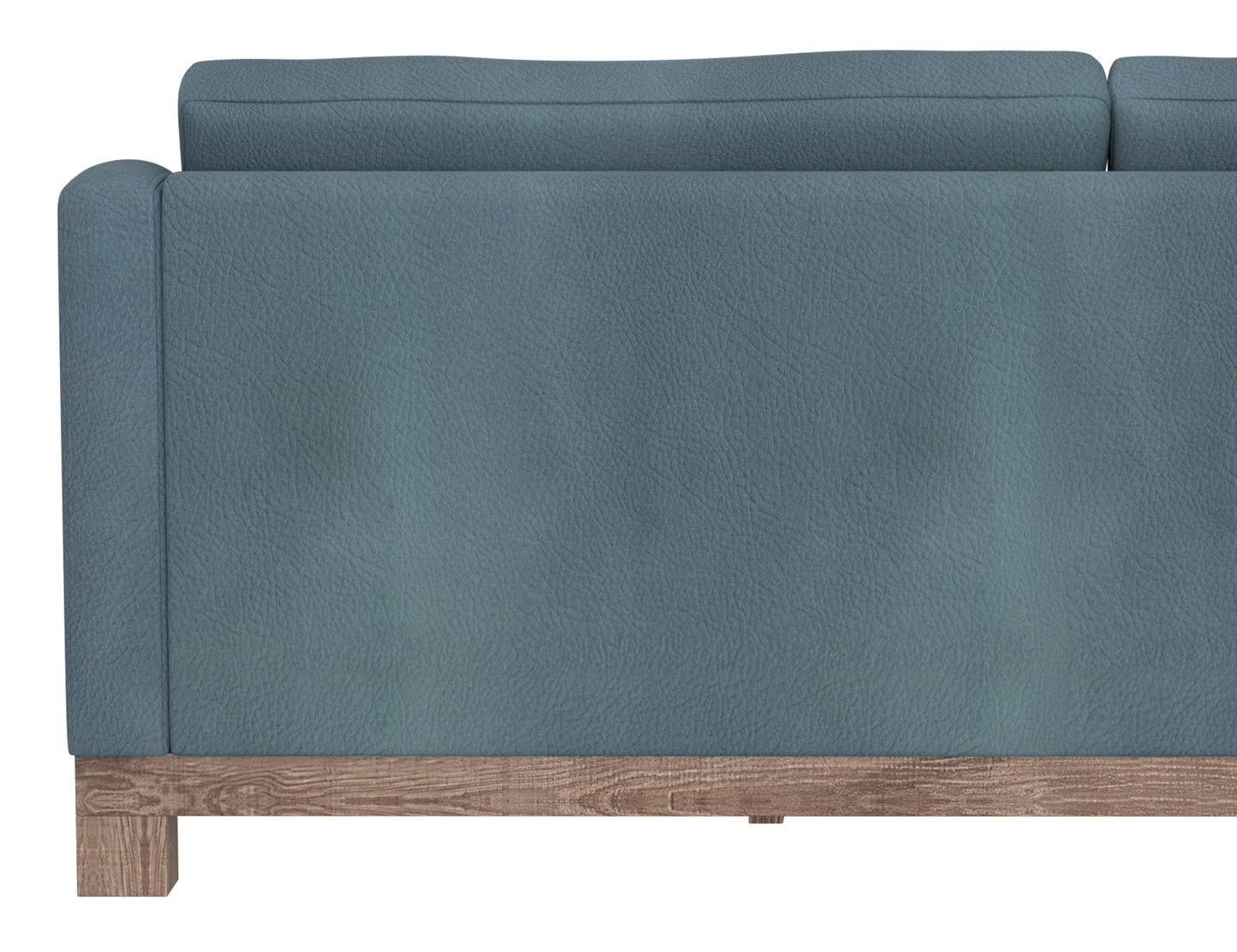 Wooden Frame & Base, Loveseat - Slate Blue