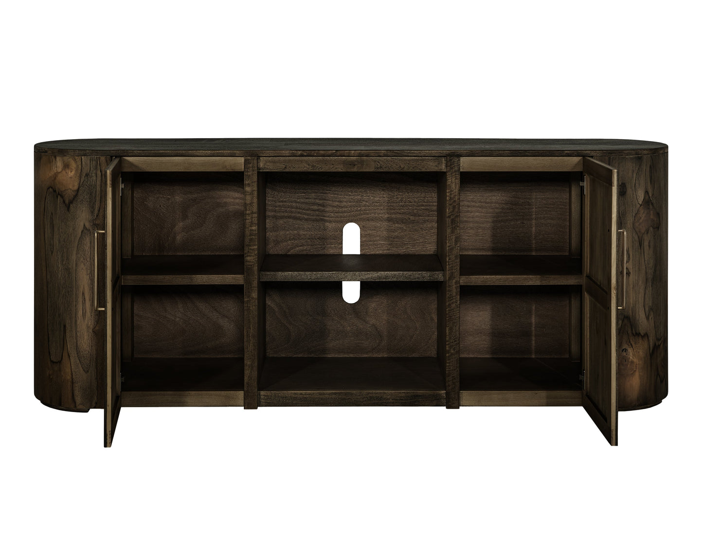 2 Door, TV Stand 80 - Oil Black