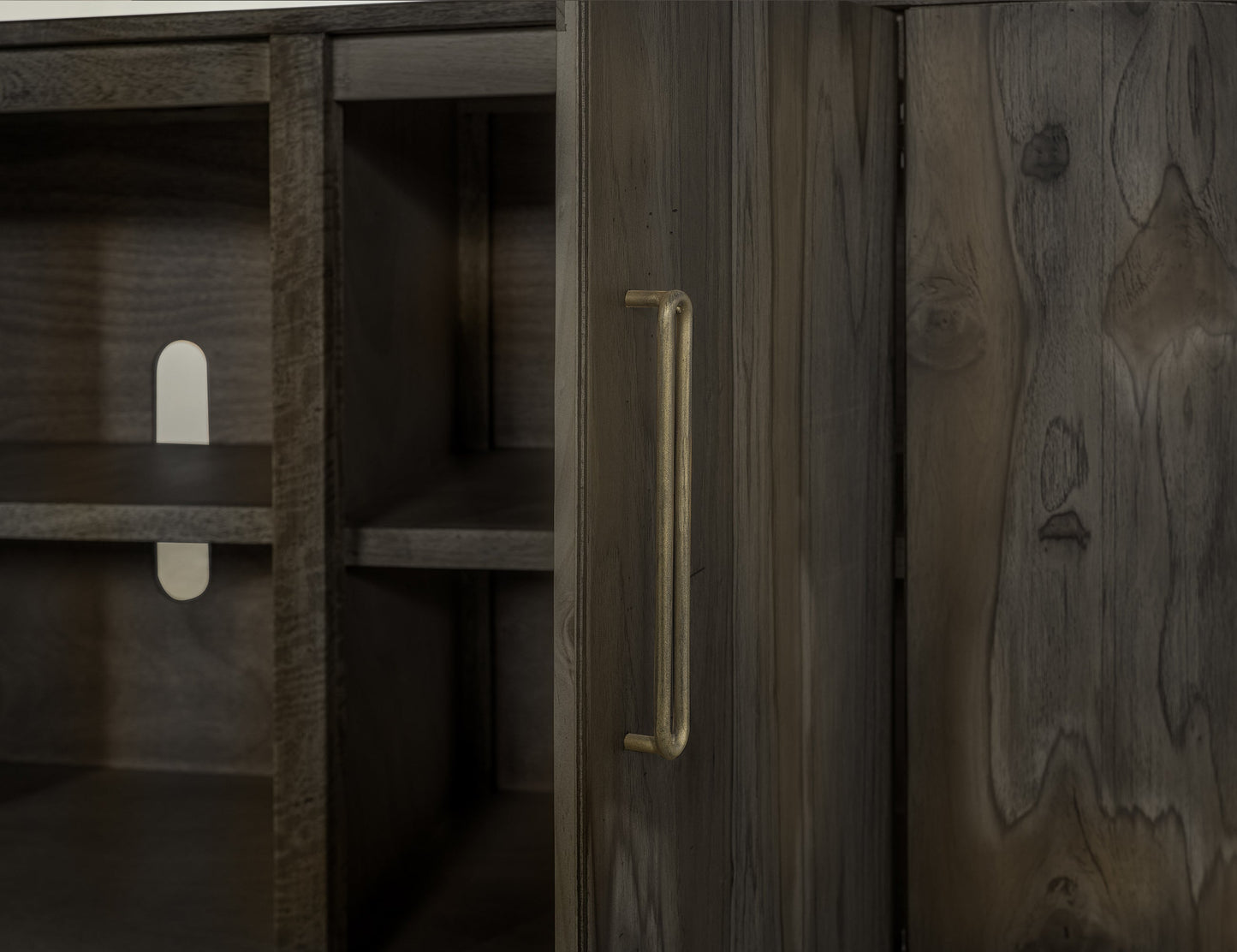 2 Door, TV Stand 80 - Oil Black