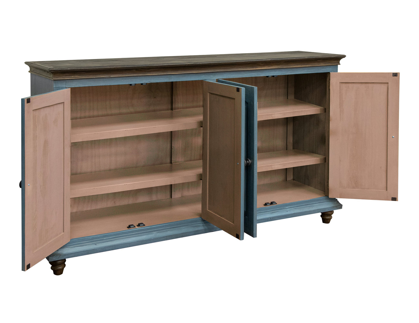 4 Doors Console - Dark Blue