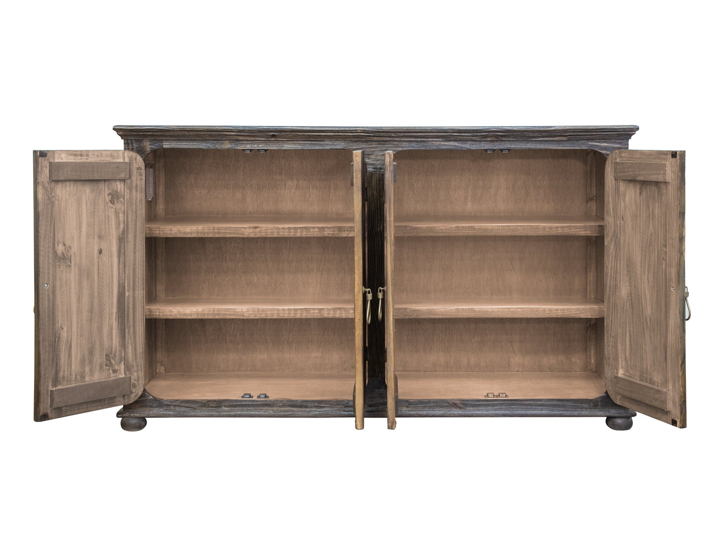 4 Doors Console - Brown