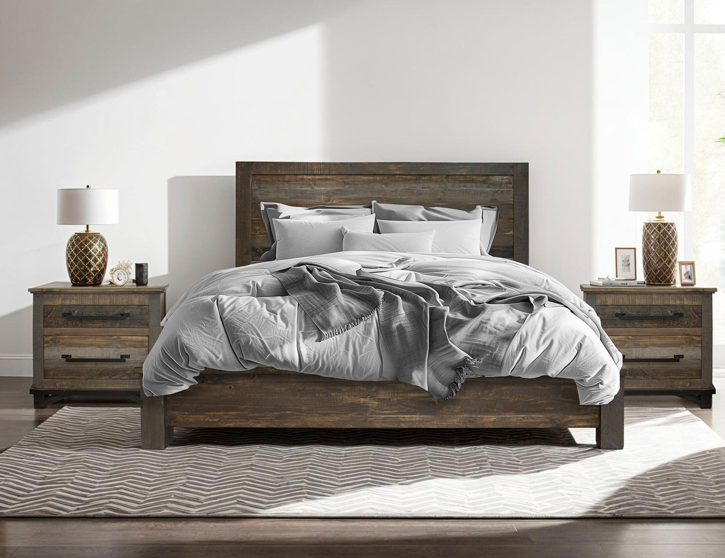 6/6 Platform - Two Tone Gray & Brown