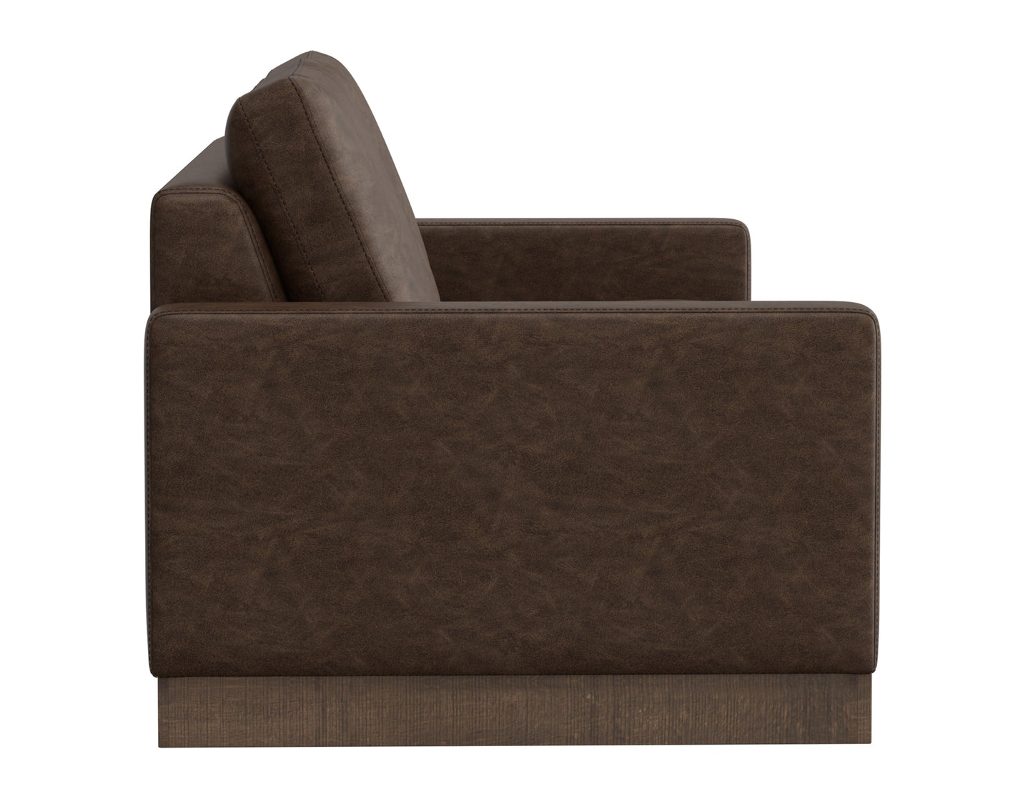 Wooden Frame & Base, Sofa - Chocolate Brown