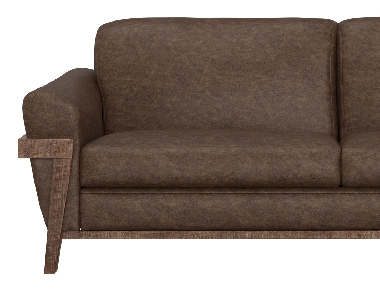 Wooden Frame & Base, Armchair - Chocolate Brown