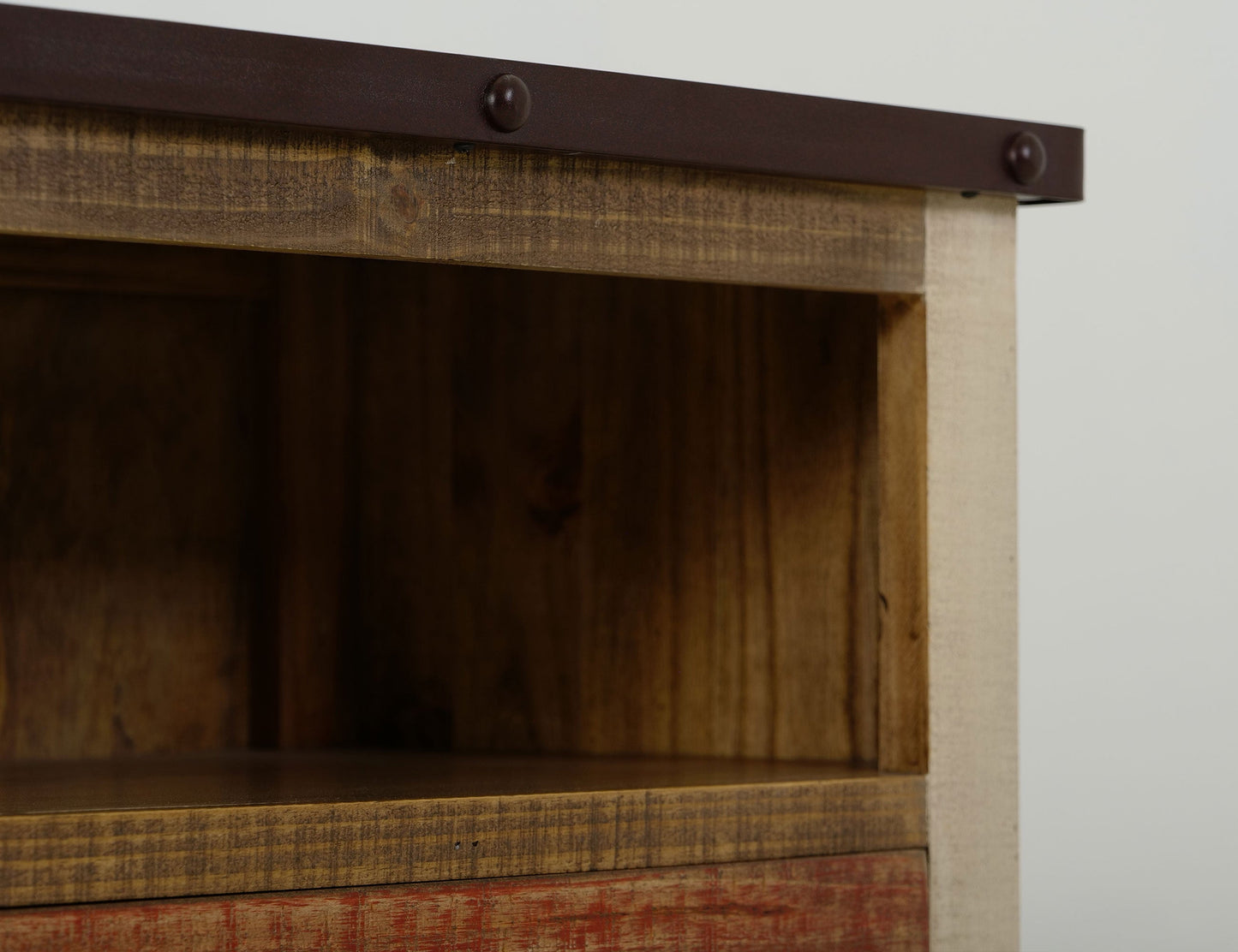 2 Drawer, 1 Door 52" TV Stand - Multicolor