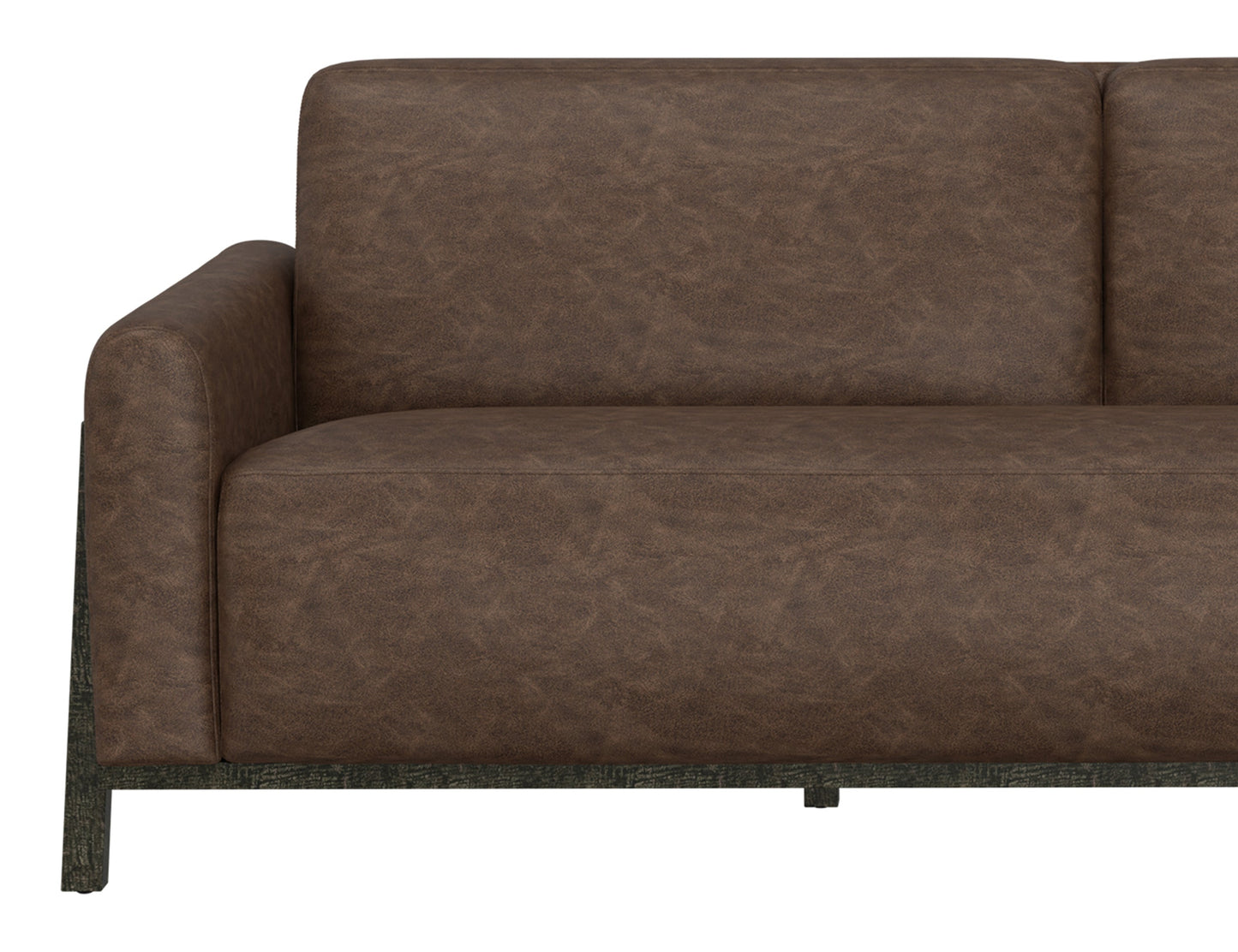 Wooden Frame & Base, Armchair - Chocolate Brown
