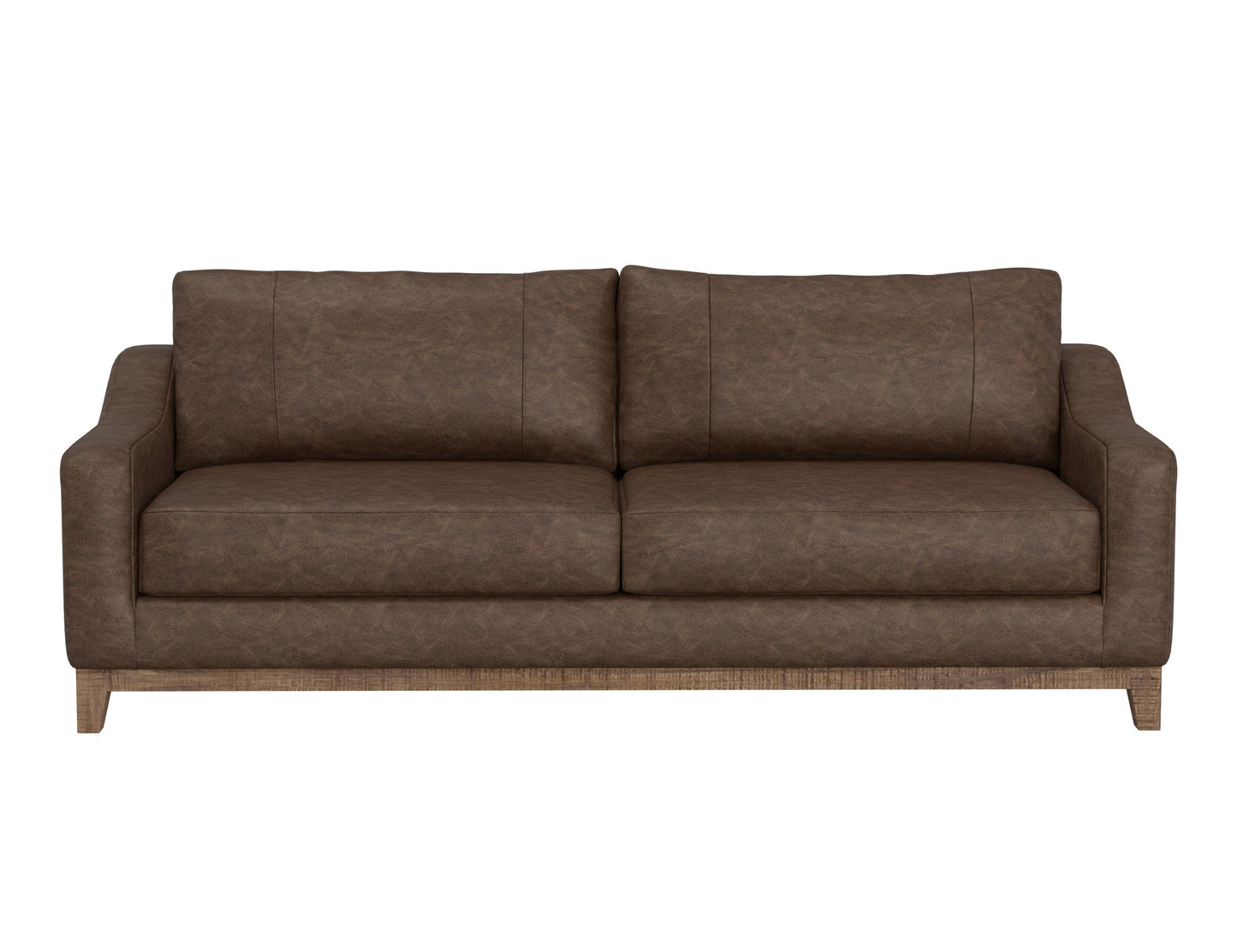 Wooden Frame & Base, Sofa - Chocolate Brown