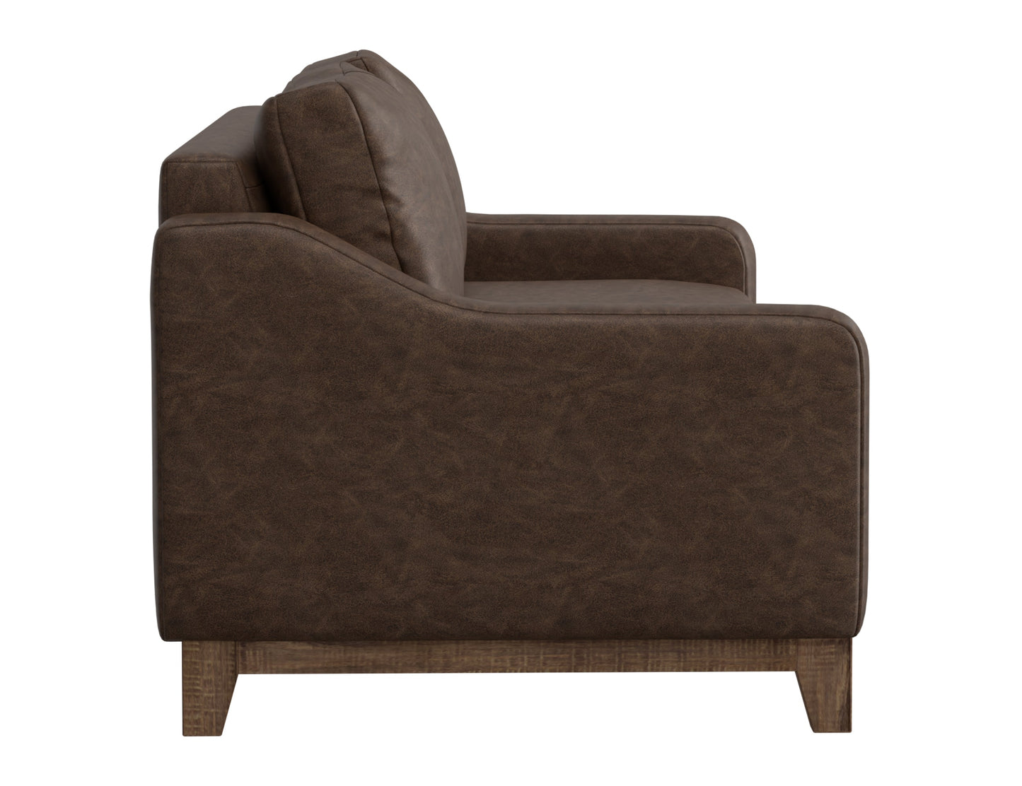 Wooden Frame & Base, Sofa - Chocolate Brown