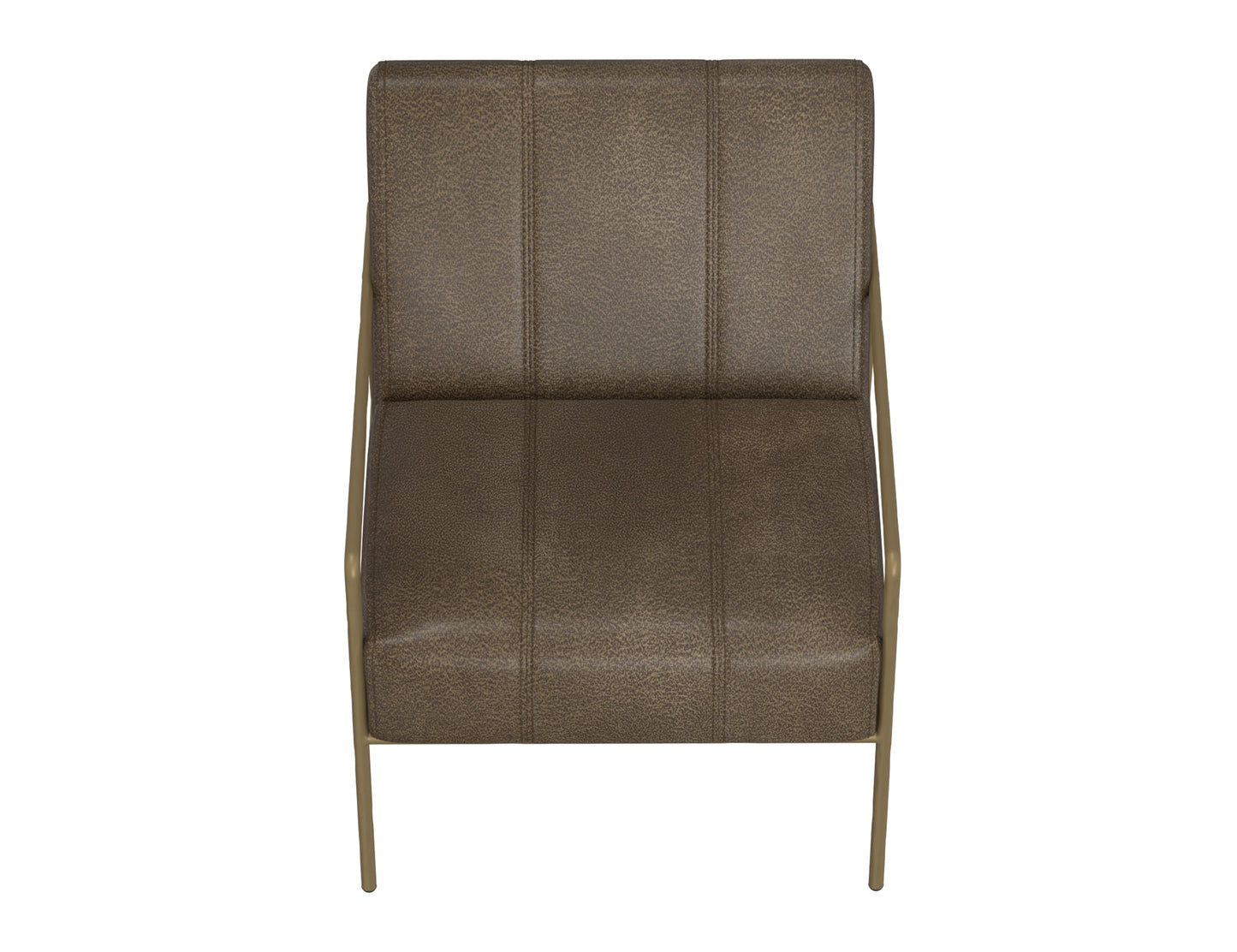 Wooden Frame & Metal Base, Armchair - Onyx