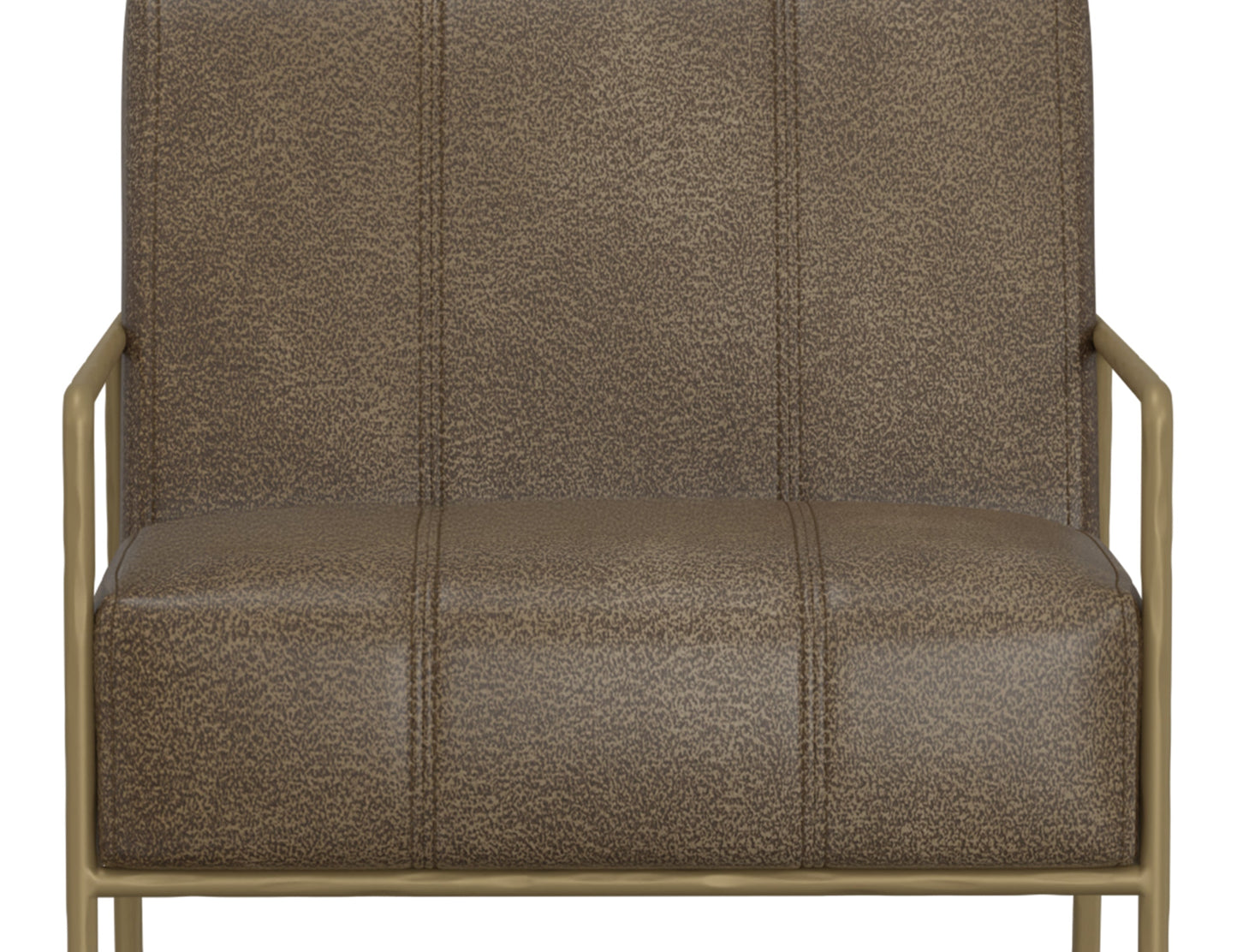 Wooden Frame & Metal Base, Armchair - Onyx