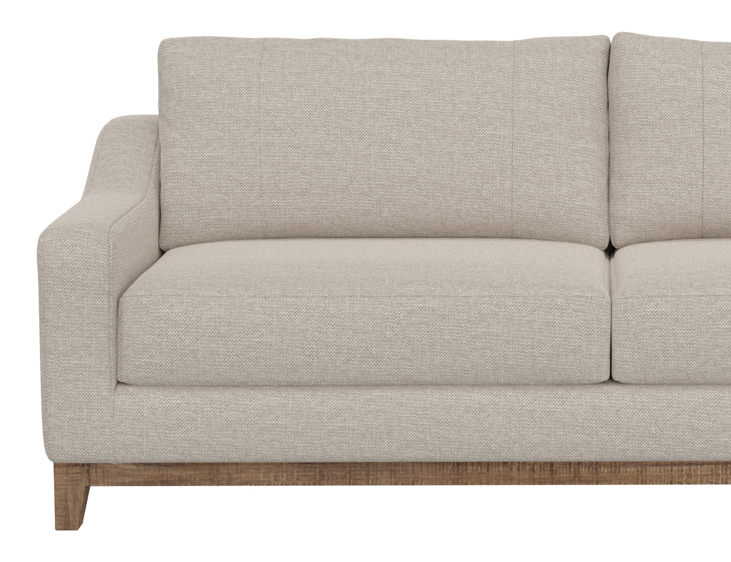 Wooden Frame & Base, Sofa - Agreeable Gray