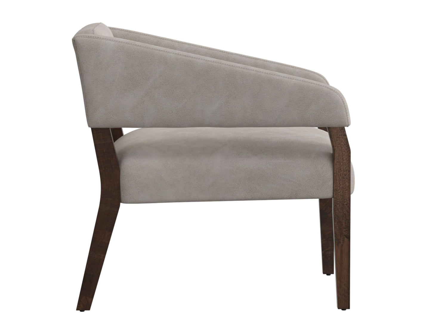 Wooden Frame, Armchair - Ivory