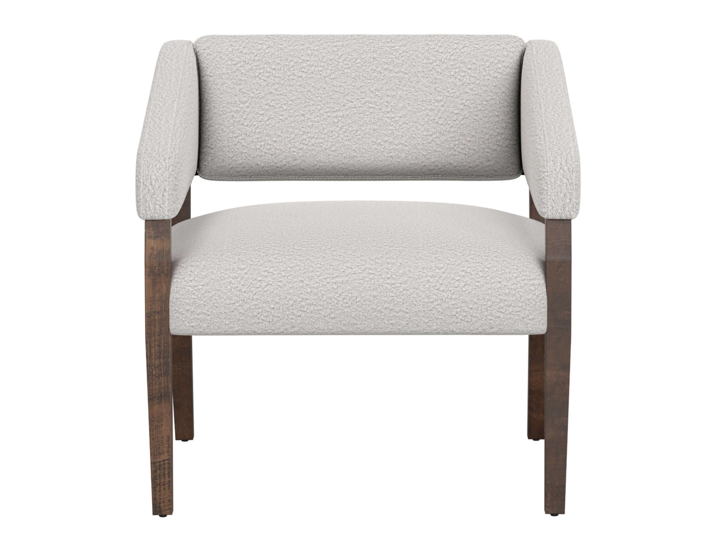 Wooden Frame, Armchair - Light Cream