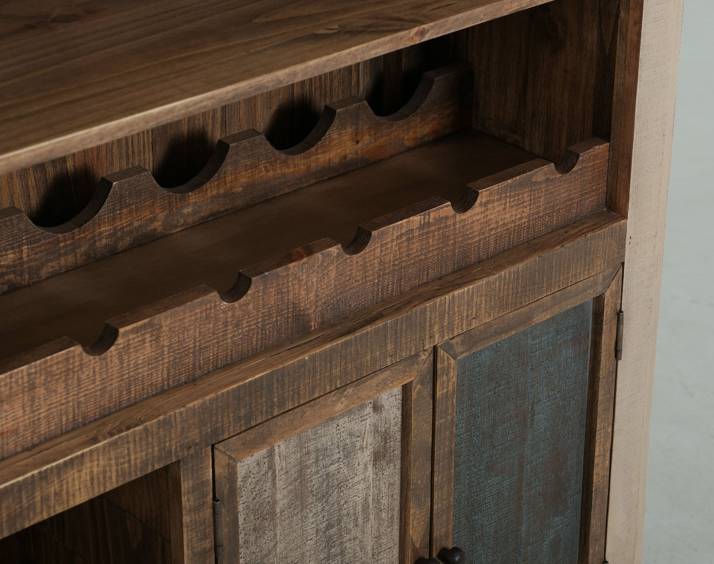 1 Drawer, 2 Door Bar - Multicolor