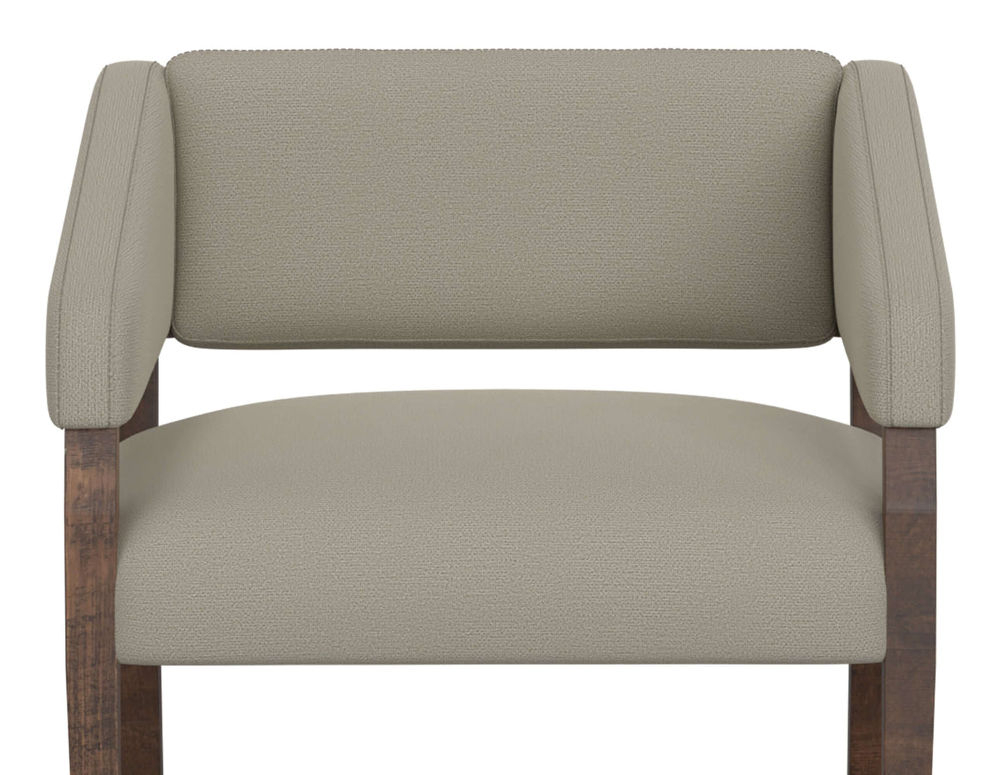 Wooden Frame, Armchair - Almond Gray