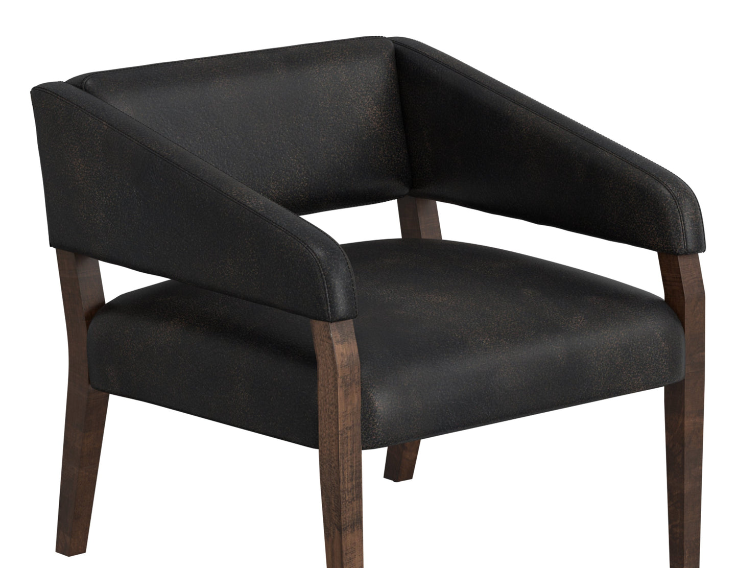Wooden Frame, Armchair - Licorice Black