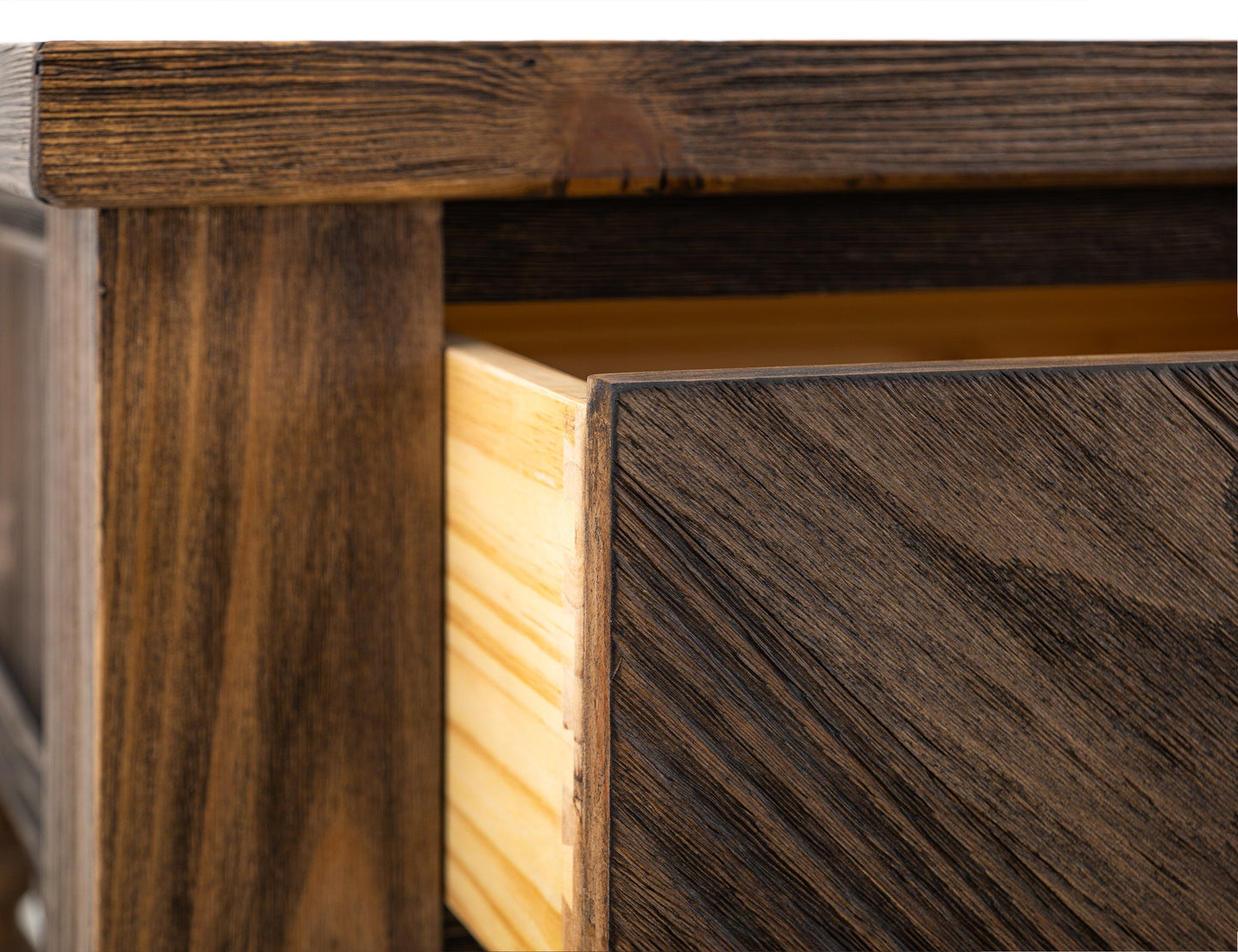 1 Drawer, End Table - Caramel Brown