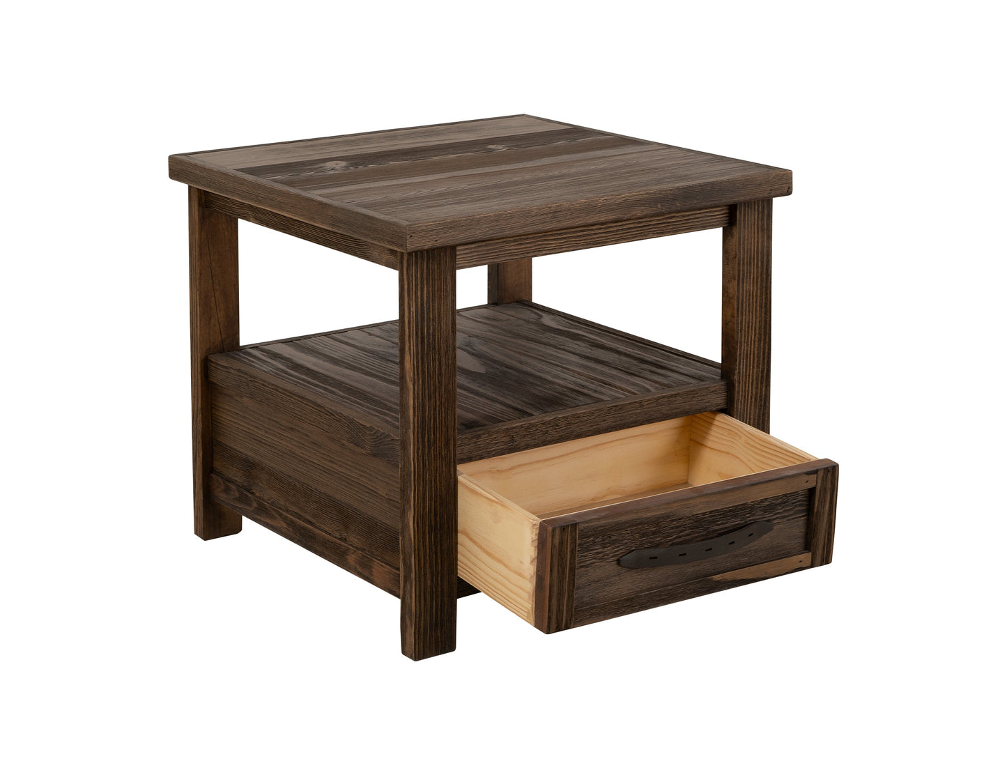 1 Drawer, End Table - Rookwood Brown