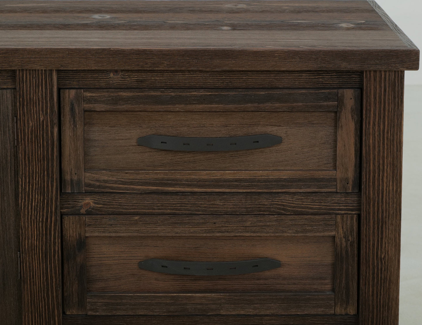 3 Drawer, 2 Door, Buffet - Rookwood Brown