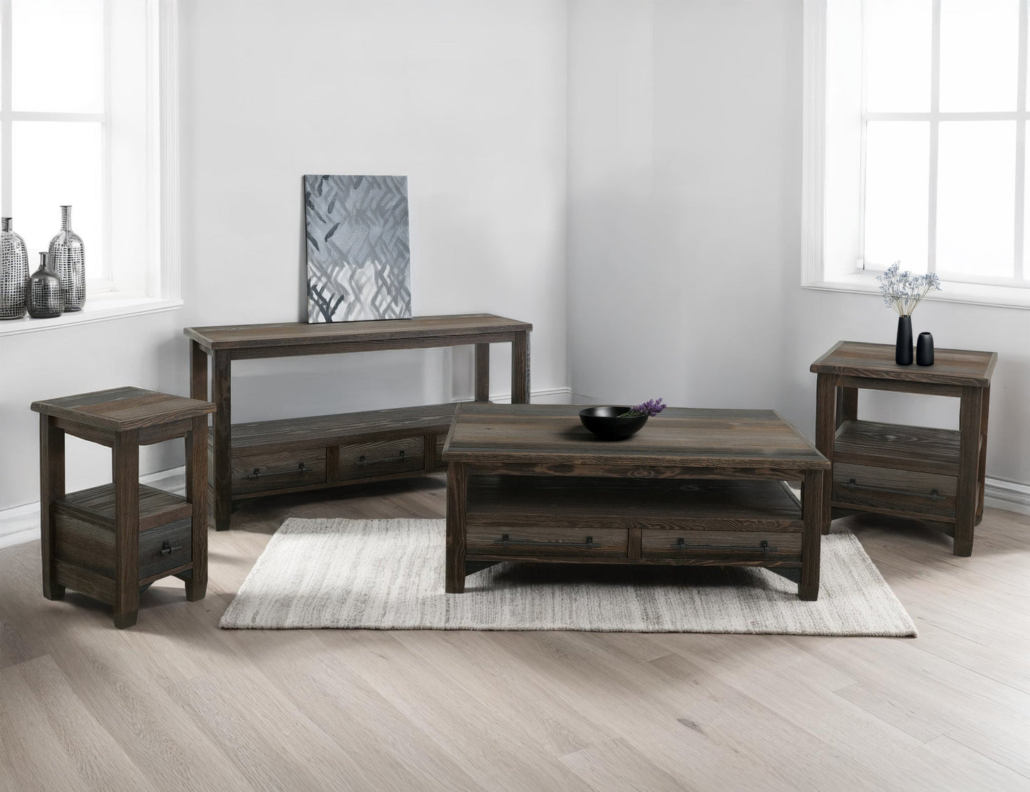 1 Drawer, Chairside Table - Multicolor