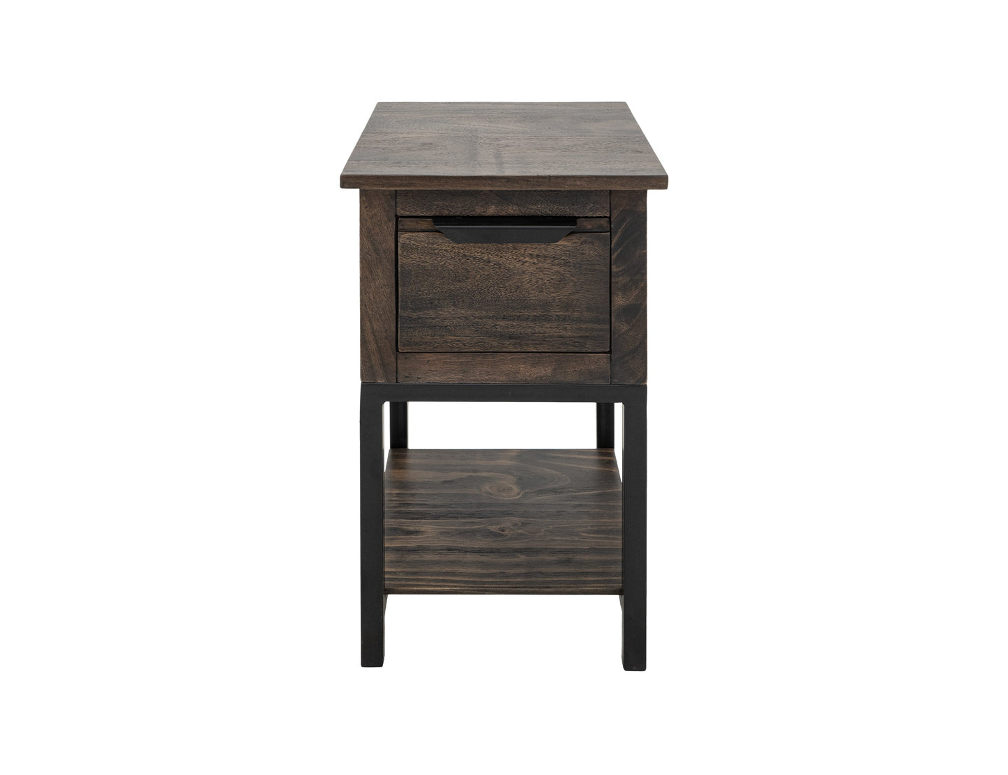 1 Drawer, 1 Shelf, Chairside Table - Cedar Brown