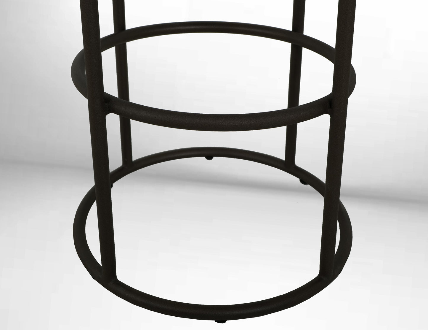 Upholstered Seat & Metal Frame Barstool, 30" - Dark Chocolate