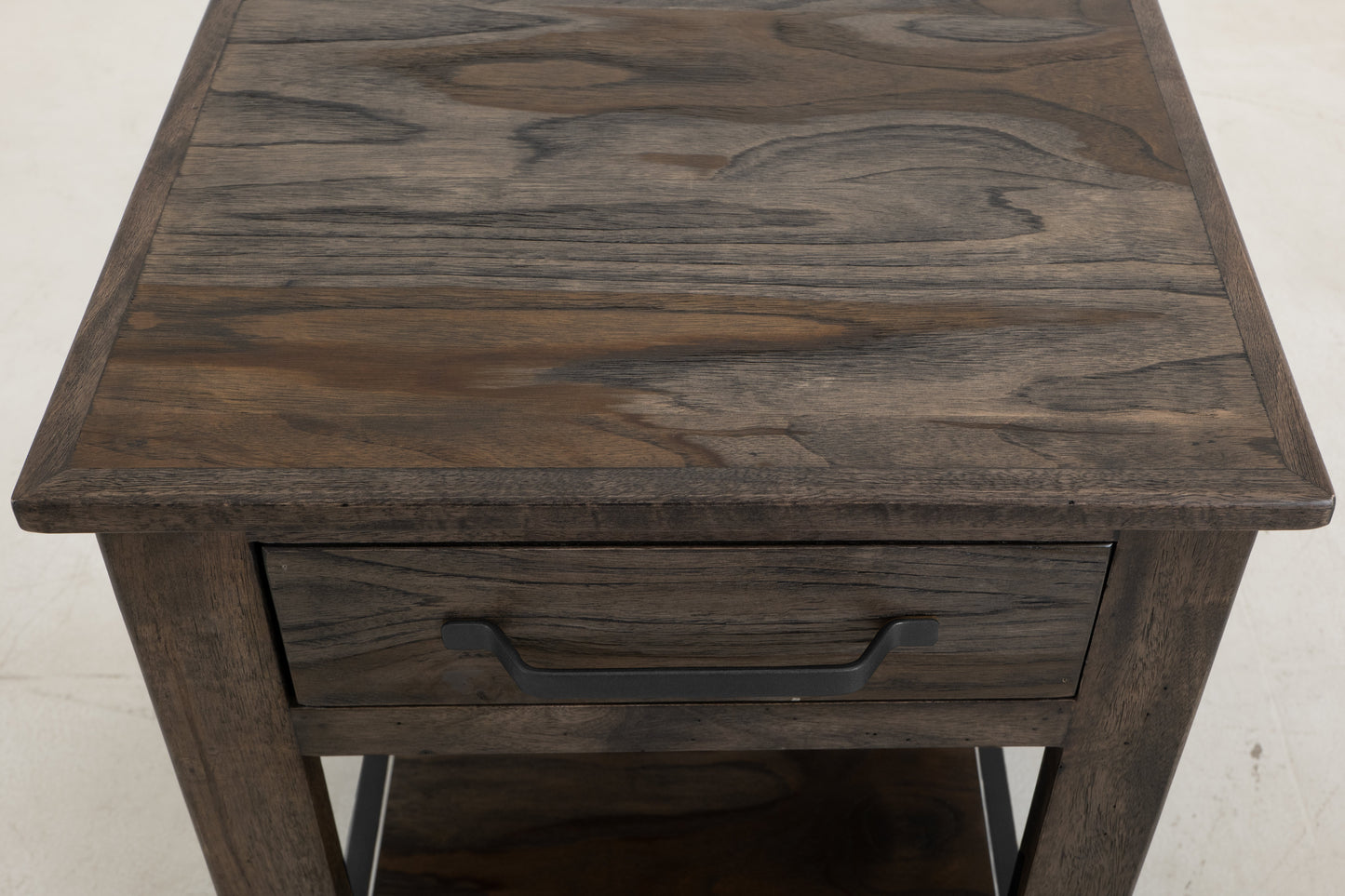 1 Drawer, 1 Shelf, End Table - Oil Black
