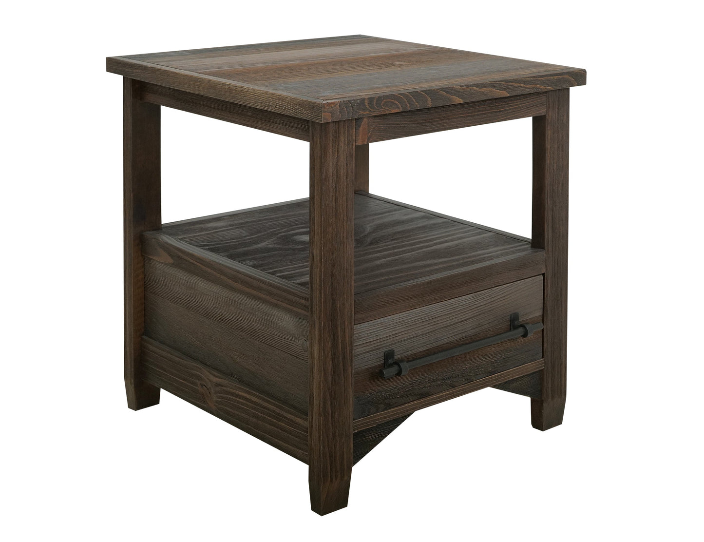 1 Drawer, End Table - Multicolor