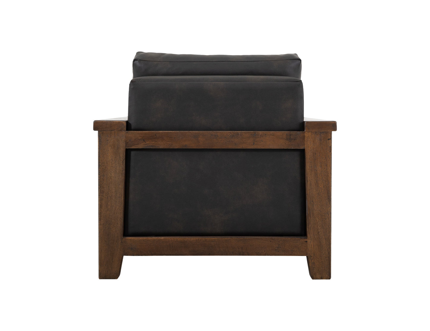 Wooden Frame & Base, Armchair - Licorice Black
