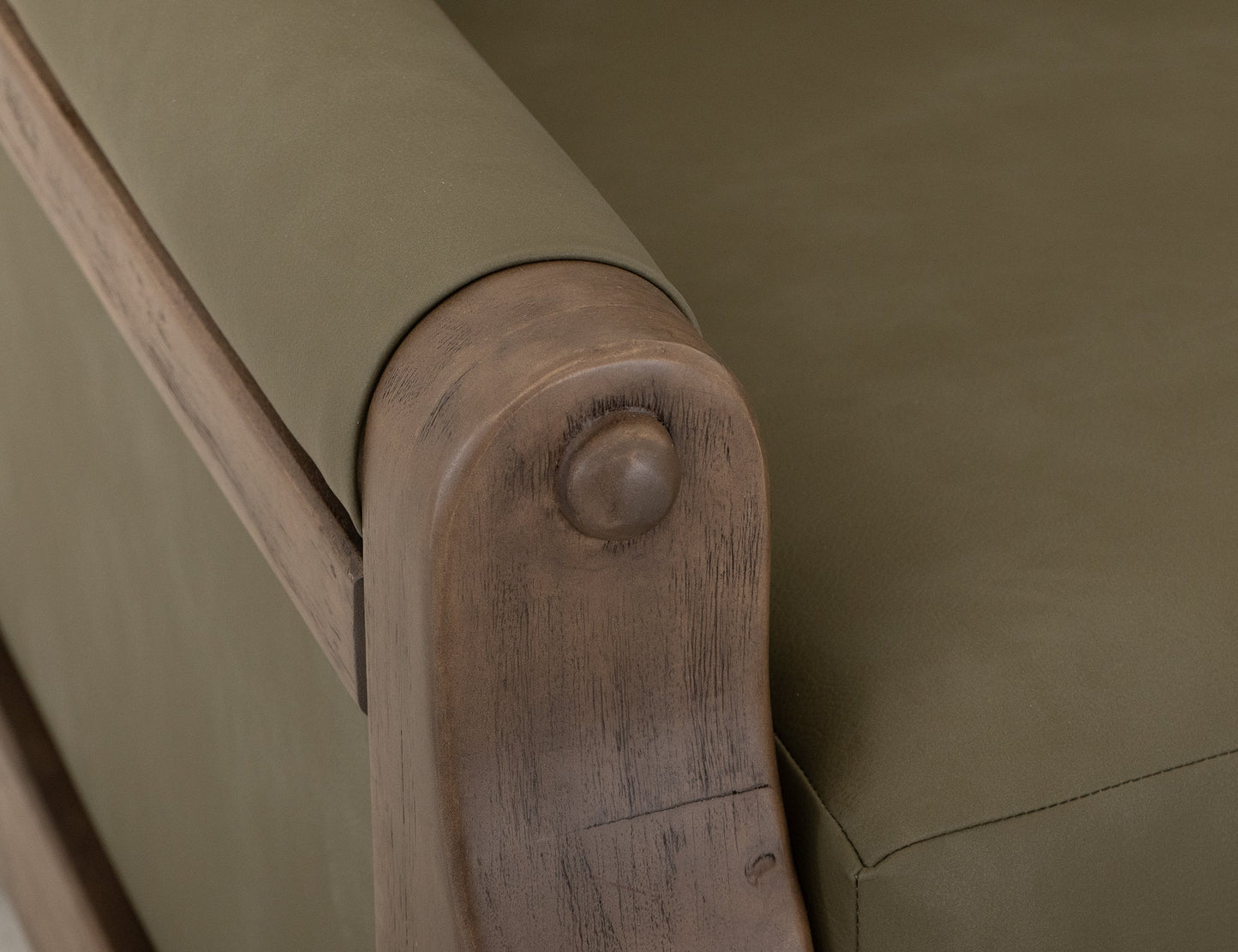 Wooden Frame & Base, Sofa - Sand Brown
