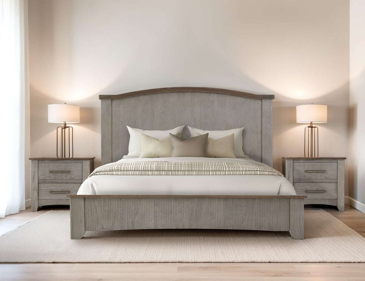 2 Drawer, Nightstand - Sand Brown