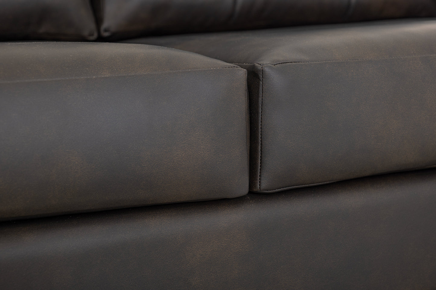 Wooden Frame, Upholstered Sofa - Licorice Black