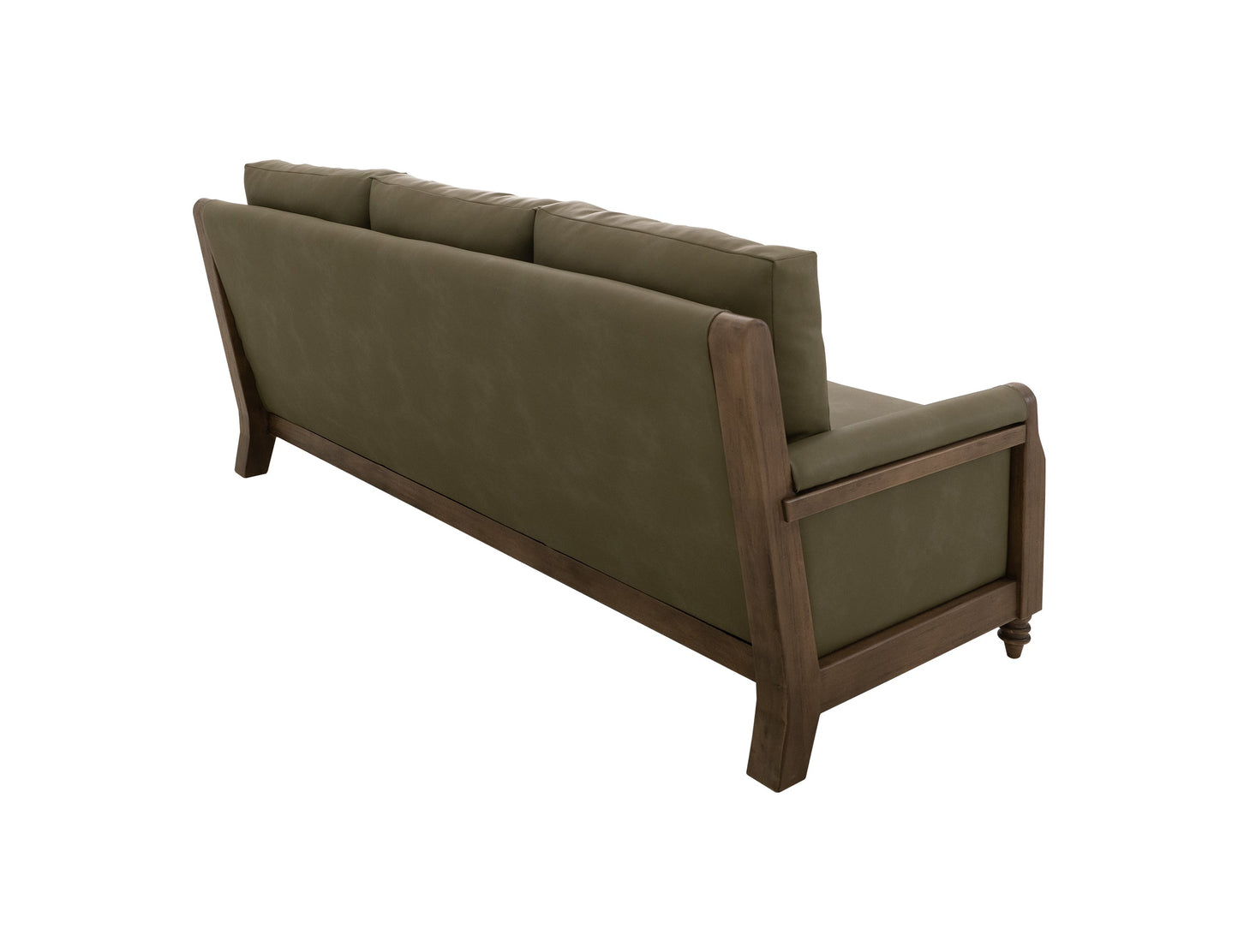 Wooden Frame & Base, Sofa - Sand Brown
