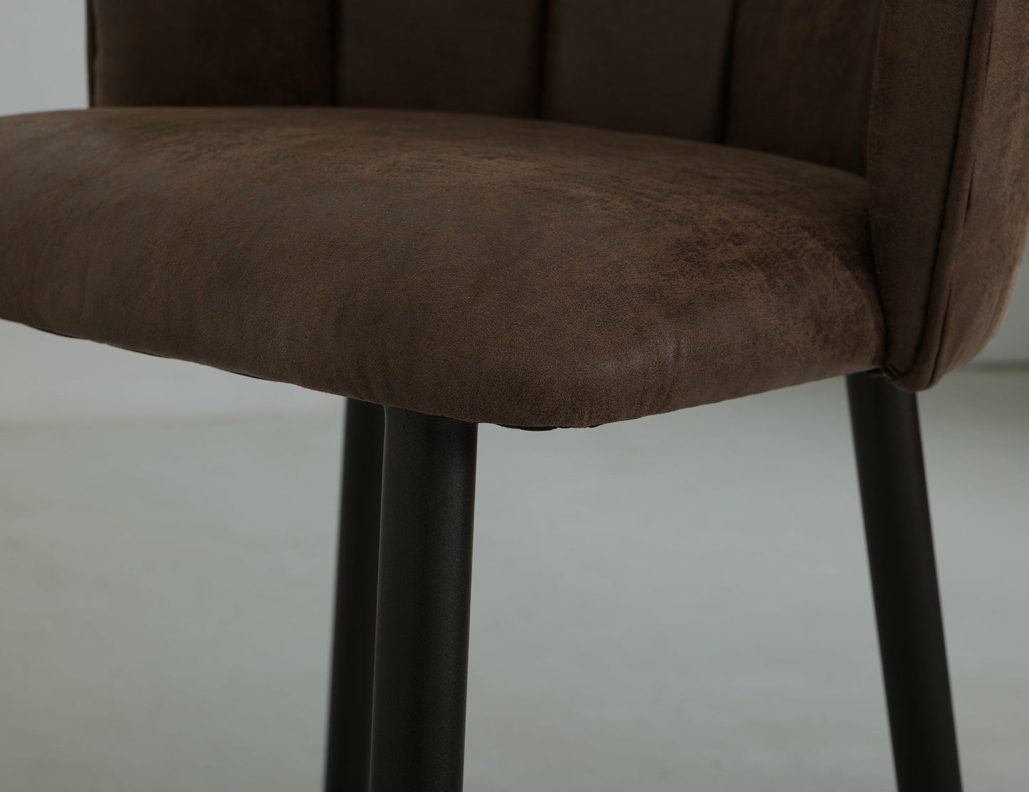 Upholstered Seat & Metal Frame Bar Stool, 24" - Caramel Color
