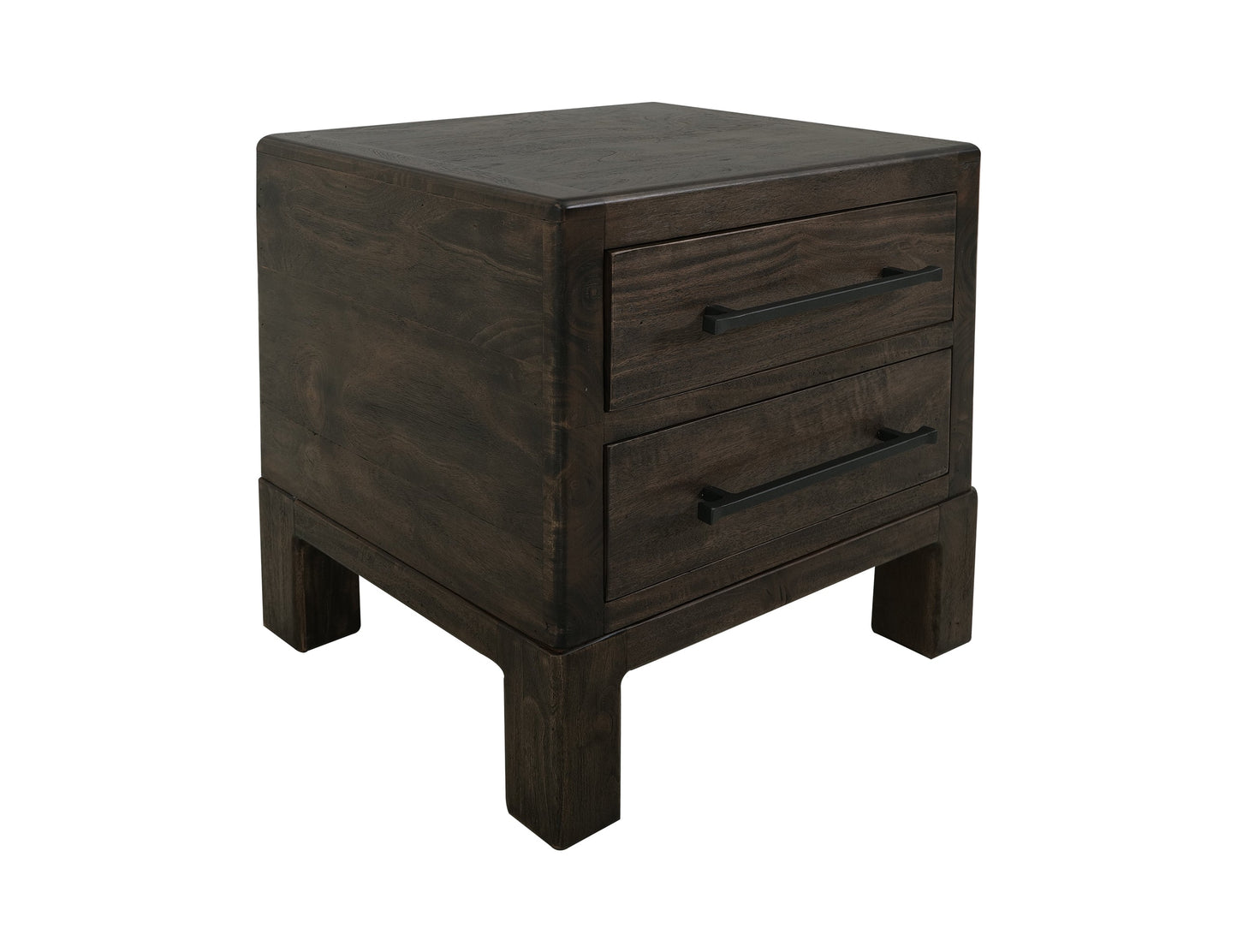 2 Drawer Nightstand - Ink Black