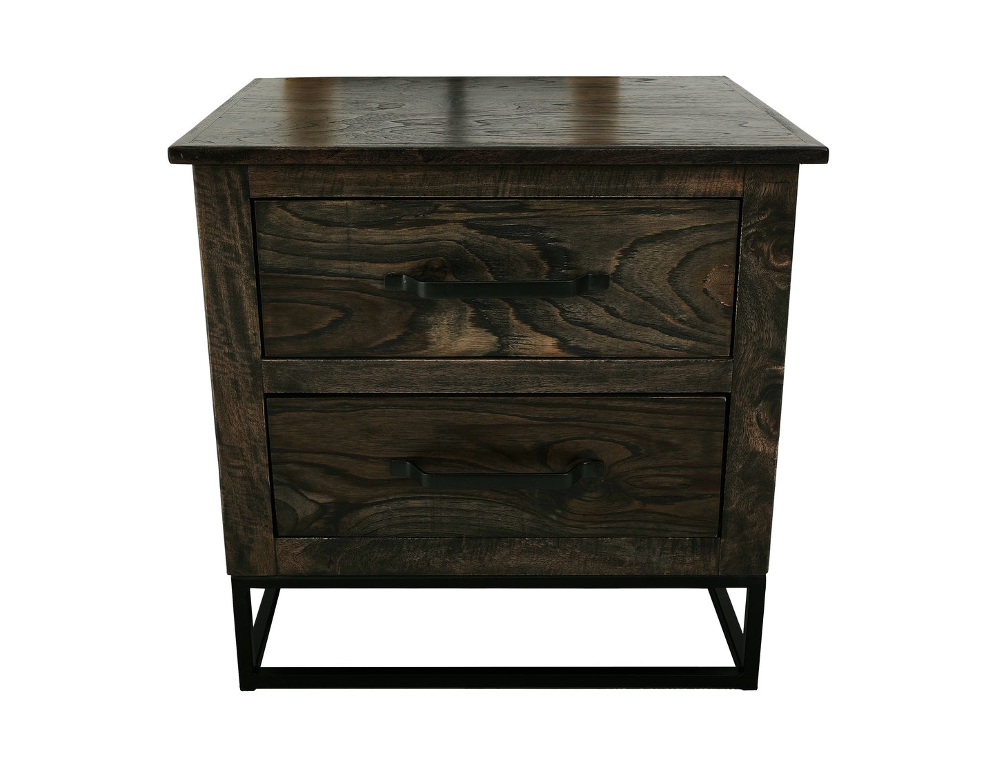 2 Drawer Nightstand - Oil Black