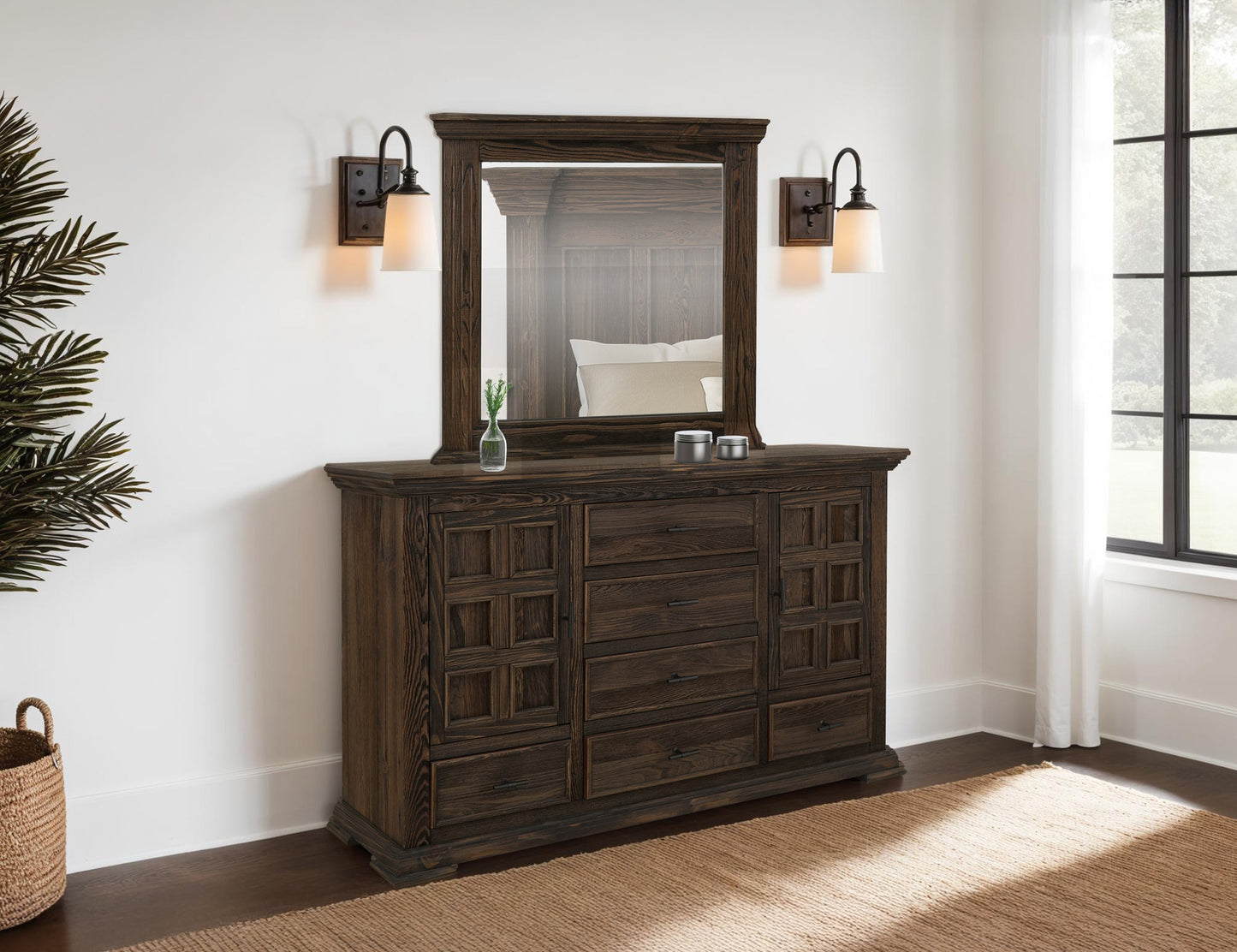 Mirror - Mahogany Brown